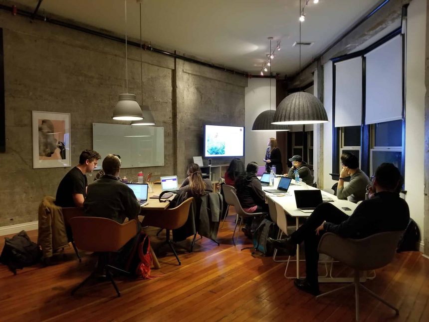 Team working in the office